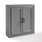 Tara Wall Decorative Wall Cabinet Gray - Crosley