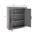 Wand-Dekoschrank Grau
