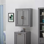 Wand-Dekoschrank Grau