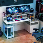 66 Computer-Arbeitsplatz mit Monitorständer, CPU-Ständer, Druckerablage & Aktenschublade