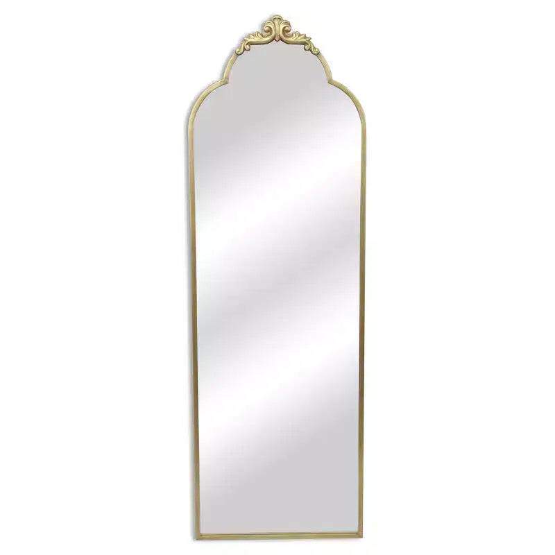 HomeRoots 65 Gold Metal Arch Full Length Hanging Mirror