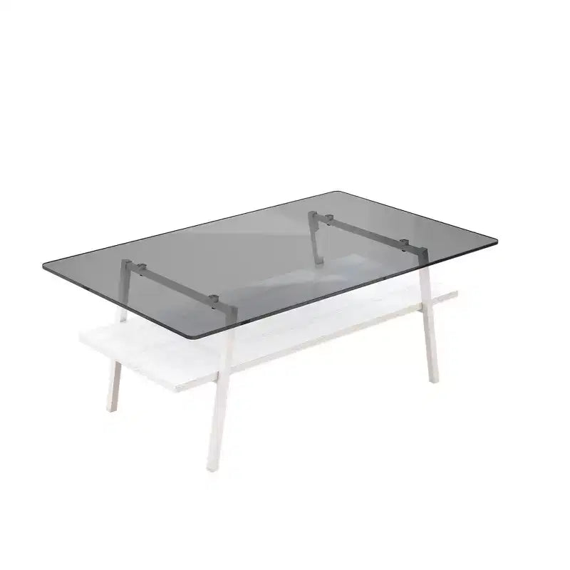 Couchtisch und Beistelltische, 3er-Set, Tisch aus gehärtetem Glas mit MDF-Schicht, moderne Tische für das Wohnzimmer, graues Glas