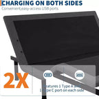 Verstellbares Queen-Size-Bett – Massage & USB-Ladefunktion