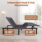 Verstellbares Queen-Size-Bett – Massage & USB-Ladefunktion