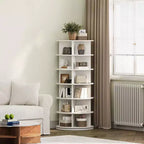 Rotierender Schuhregal-Turm, 360° drehbarer Schuh-Organizer, drehbares Regal, runder Karussell mit großer Kapazität, Bücherregal, Handtaschenhalter
