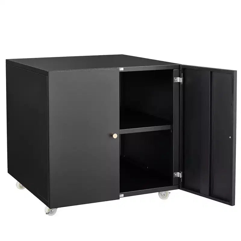 Metall-Druckerständer mit Ablage, Rollbarer Aktenschrank