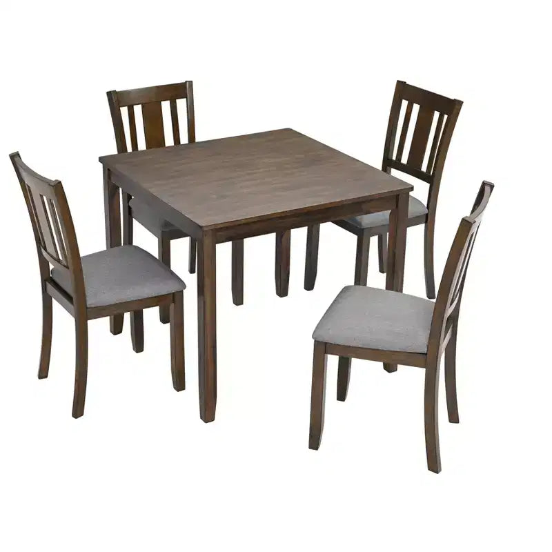 Esstisch 45,5/34,5 Zoll, rechteckiger Holztisch, Küchentisch für 4 Personen, für Wohn- und Besprechungszimmer, kleine Räume, Grau