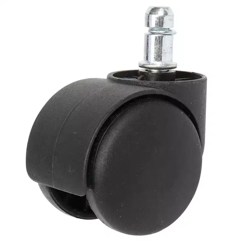 Schwarzer PU-Leder Hydraulik-Salonhocker, Höhenverstellbarer Rollhocker für Spa, Massage, Büro und Arbeitsstuhl