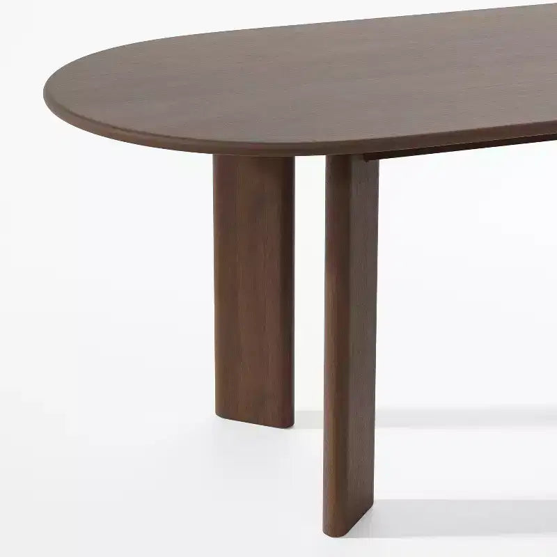67 Zoll ovaler Esstisch aus Holz für 4-6 Personen