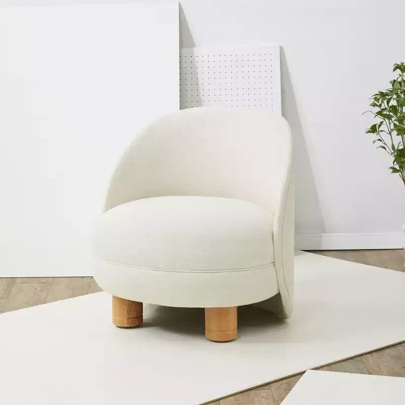 Bouclé Akzentstuhl - SFV5123 - Ivory/Natur