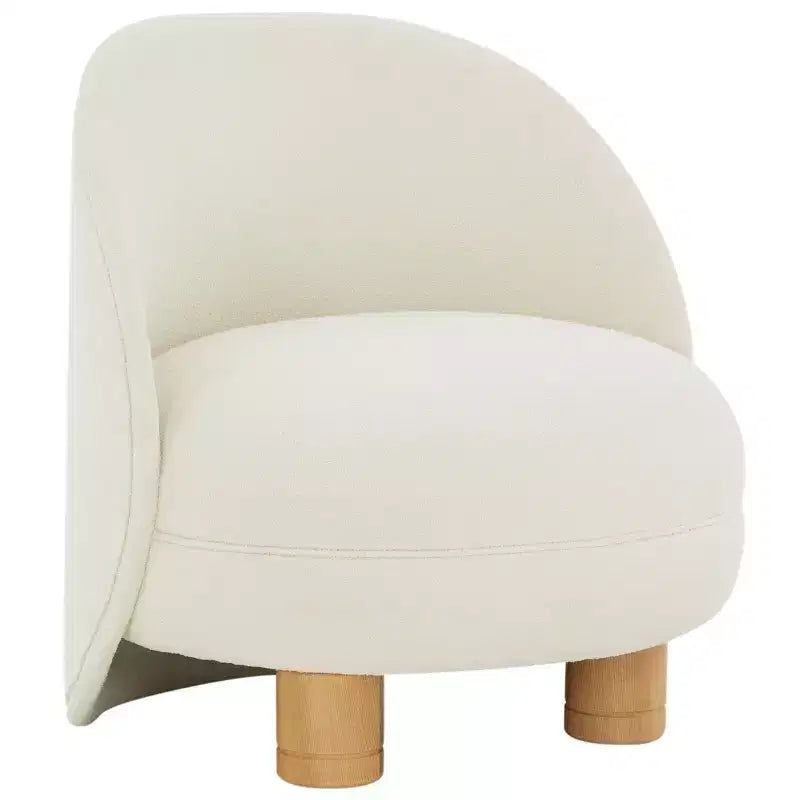 Bouclé Akzentstuhl - SFV5123 - Ivory/Natur