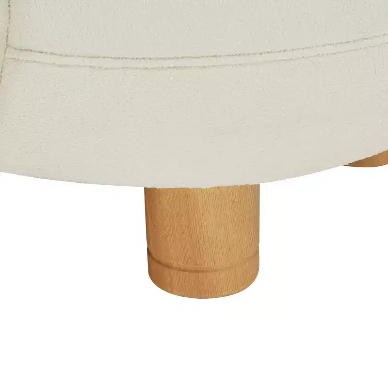 Bouclé Akzentstuhl - SFV5123 - Ivory/Natur