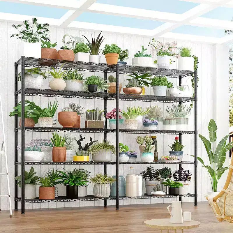 Karl Home 5-Tier Steel Height -Adjustable Storage Rack Heavy Duty Shelving Unit