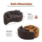 66,9" Chenille Zweisitzer-Sofa