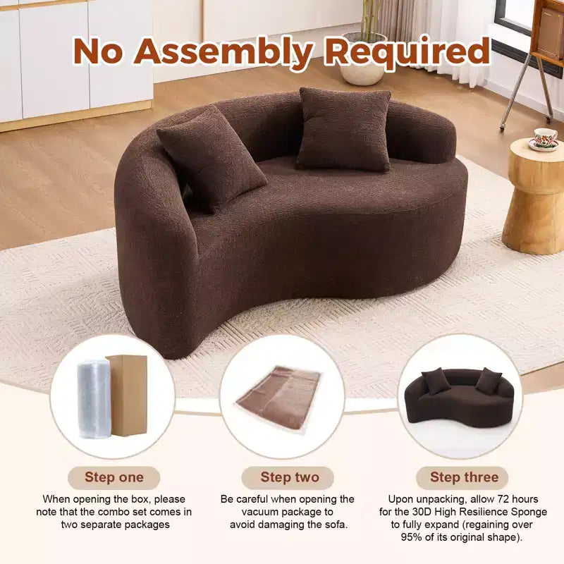 66,9" Chenille Zweisitzer-Sofa
