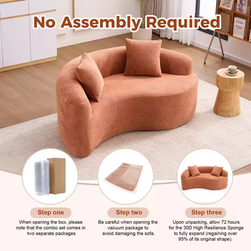66,9" Chenille Zweisitzer-Sofa
