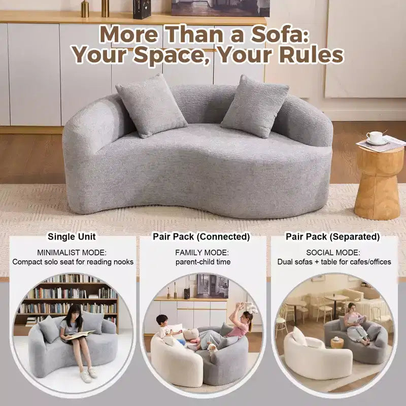 66,9" Chenille Zweisitzer-Sofa