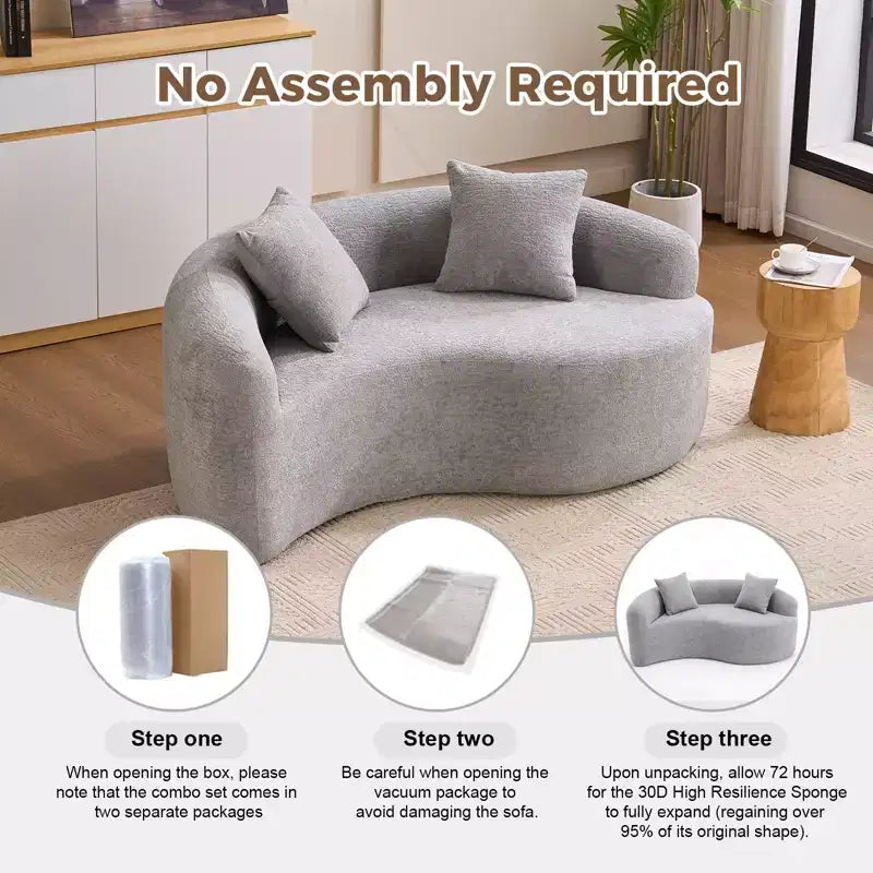 66,9" Chenille Zweisitzer-Sofa