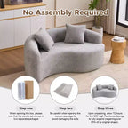 66,9" Chenille Zweisitzer-Sofa