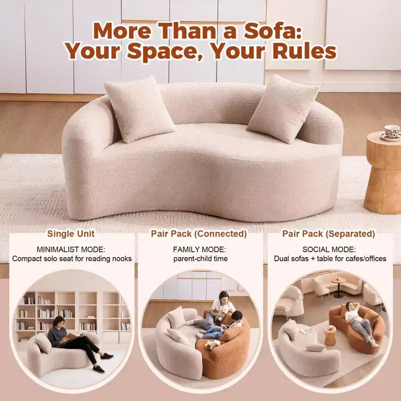 66,9" Chenille Zweisitzer-Sofa