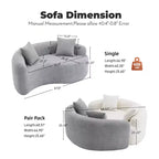66,9" Chenille Zweisitzer-Sofa