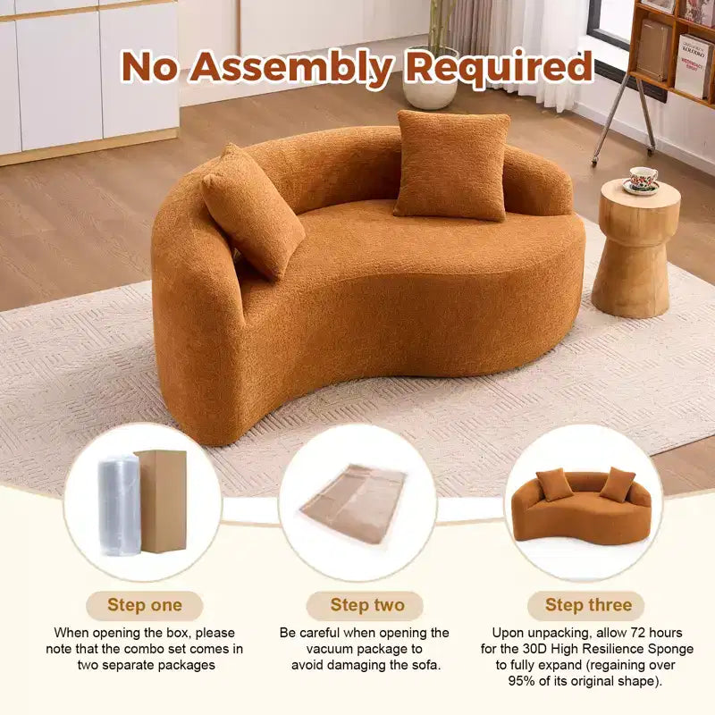 66,9" Chenille Zweisitzer-Sofa