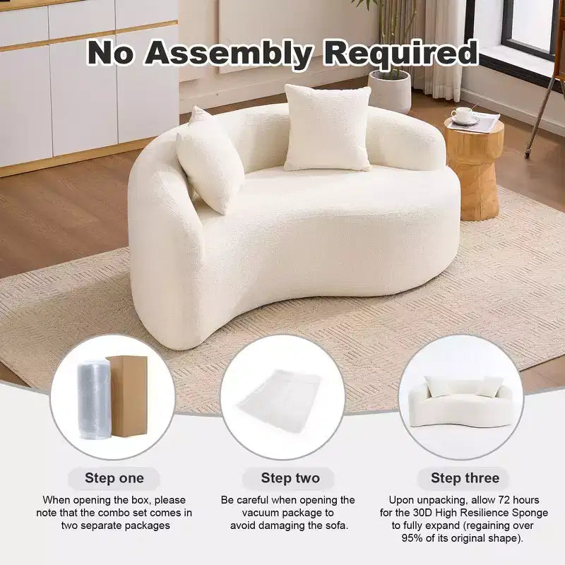 66,9" Chenille Zweisitzer-Sofa