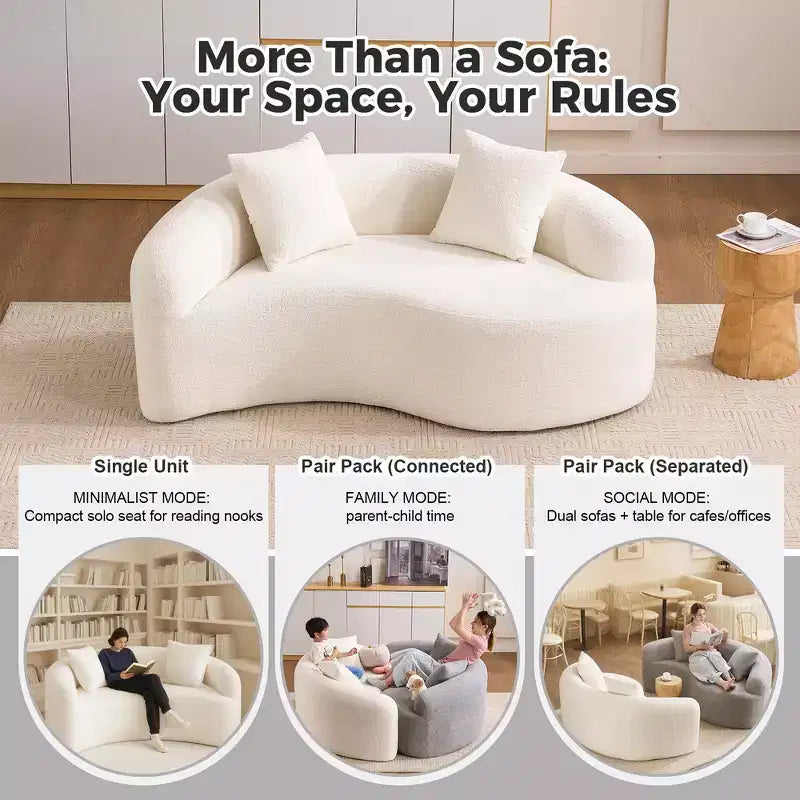 66,9" Chenille Zweisitzer-Sofa