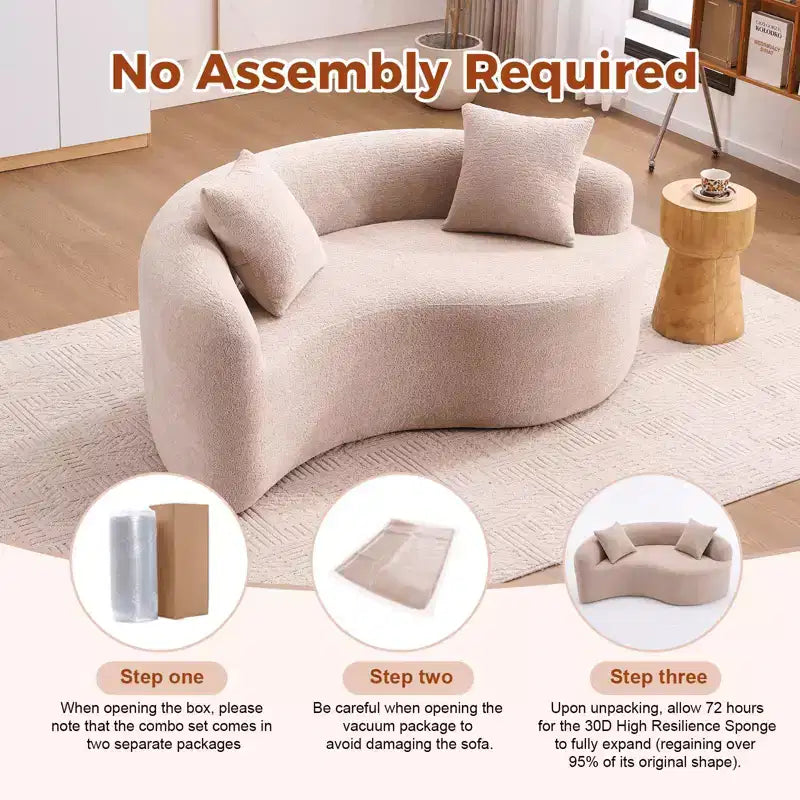 66,9" Chenille Zweisitzer-Sofa