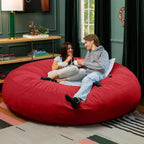 7 Foot Cocoon - 2-in-1 Cabrio-Sitzsackbett & großer Sitzsack für Erwachsene, üppiger Samt