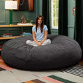 Jaxx 7 Foot Cocoon - 2-in-1 Convertible Bean Bag Bed & Large Bean Bag Chair for Adults, Lush Velvet