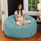 5 Foot Saxx - Großer runder Sitzsack für Erwachsene - Üppiger Samt