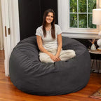 5 Foot Saxx - Großer runder Sitzsack für Erwachsene - Üppiger Samt
