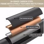 Moderner Schaukelstuhl aus Rattan und Metall mit Kissen