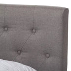 Modernes Polsterbett aus Stoff