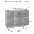 35.88" 6-Fach Bücherregal
