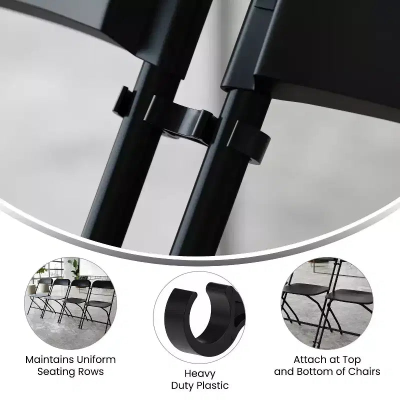 Breite Kunststoff-Verbindungsclips - 2er-Set